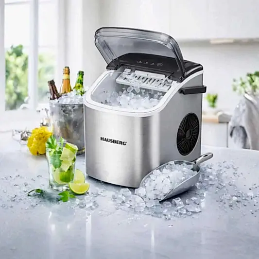Hausberg 6-9 Dakikada 9 Buz Küpü Buz Yapma Makinesi
