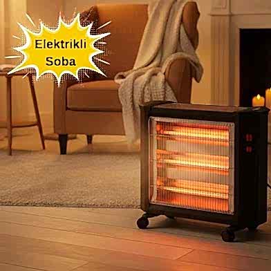 Hausberg Elektrikli 4 Çubuklu 2200 W Isıtıcı Soba