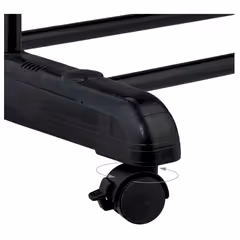 175x72 Cm Tekerlekli Katlanabilir 3 Katlı Çamaşır Kurutma Askısı Siyah