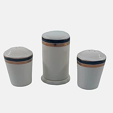 Schafer 3 Parça Tuzluk Biberlik Kürdanlık Seti Gold Detaylı