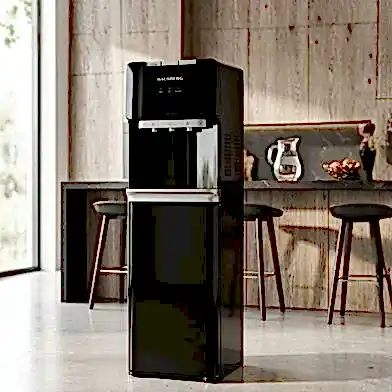 Hausberg Alttan Damacanalı LED Göstergeli Su Sebili Siyah