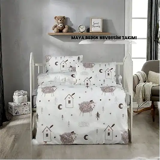İpekçe Cloudy Maya Bebek Nevresim Takımı