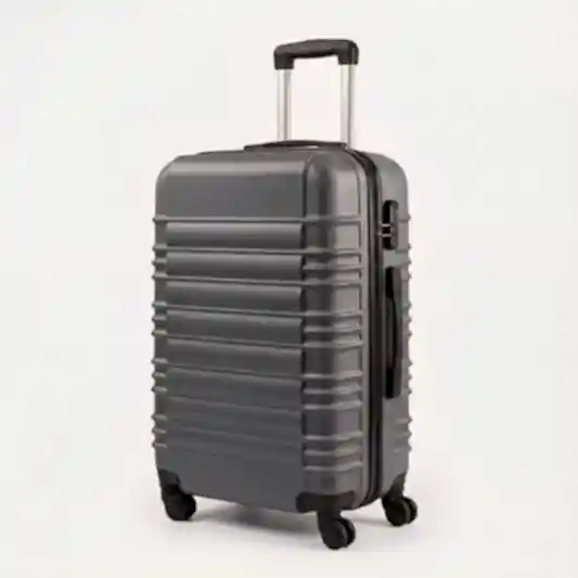 Sert Kasa Şifreli Tekerlekli Bavul Valiz Gri 65x45Cm Orta Boy