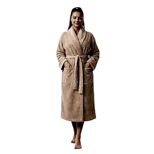 Orkide Ring Bornoz Large Bej