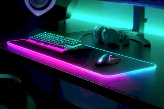 Steelseries QCK Prism Aydınlatmalı Mikro Dokuma Kumaş Mousepad XL
