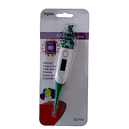 Tavşan Figürlü Esnek Uçlu Dijital Ateş Ölçer