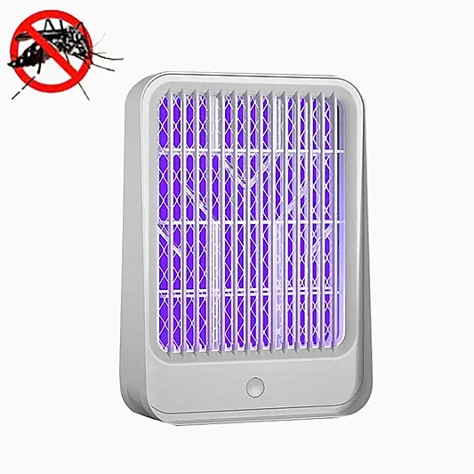 USB Bağlantılı Sessiz Sinek Böcek Tuzağı Lambası Beyaz