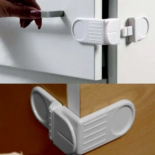 Bulmax Köşeli Dolaplar İçin Vidasız Bebek Köşe Kilidi