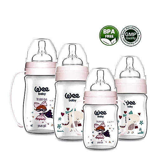 Wee Baby Yenidoğan Başlangıç Biberon Seti Pembe