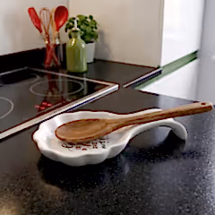 Ocak Yanı Kaşıklık Beyaz 22 cm