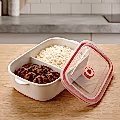 Seramik 2 Bölmeli Saklama Kabı 23 x 13.5 x 5.7 cm