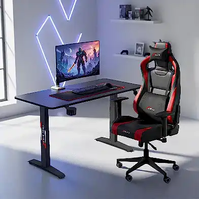 XDrive Rüzgar Oyuncu Masası Siyah 140x60 Cm