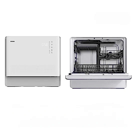 Ocean Tezgah Üstü A+ 6 Program LED Mini Bulaşık Makinesi