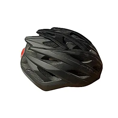 Bisiklet Kaykay İçin Işıklı Kask Siyah L 57-62 Cm